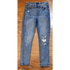 Womens Celebrity Pink Juniors Pull On Distressed Jeggings Jeans Size S